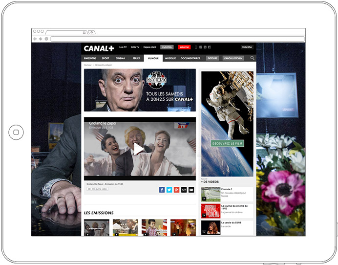 Canal+ webdesign
